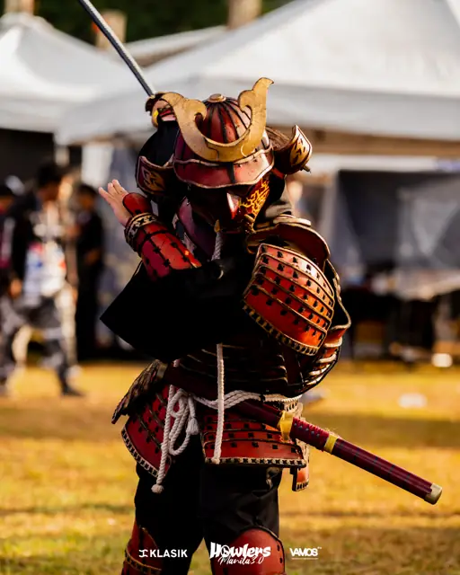 A cosplayer in samurai armor at Howlers Manila